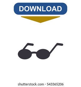 Glasses Icon Vector flat design style