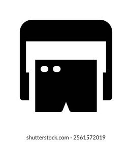 glasses icon. vector glyph icon for your website, mobile, presentation, and logo design.