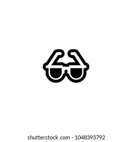 Glasses icon. Vector glasses illustration