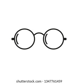 Glasses icon. Vector illustration. 