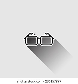 Glasses icon. Vector illustration