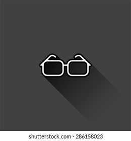 Glasses icon. Vector illustration