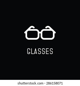 Glasses icon. Vector illustration