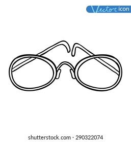  Glasses Icon, vector illustration