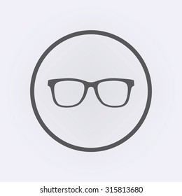 Glasses Icon . Vector illustration