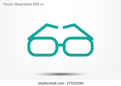 glasses icon vector illustration.