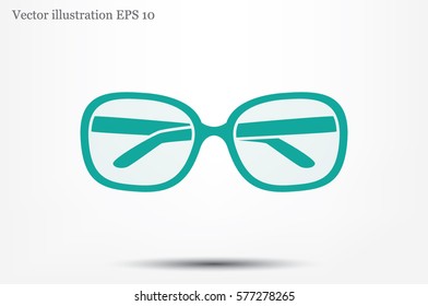 glasses icon vector illustration.