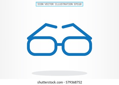 glasses icon vector illustration.