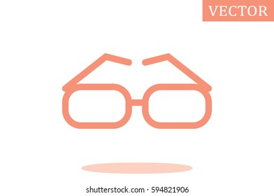 glasses icon vector illustration.
