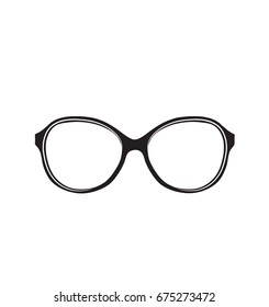Glasses icon. Vector illustration