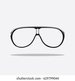 Glasses icon, vector illustration design. Glasses collection.