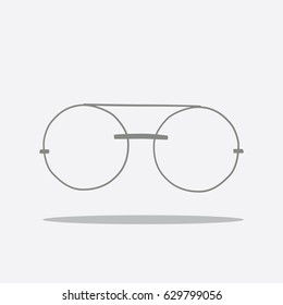 Glasses icon, vector illustration design. Glasses collection.