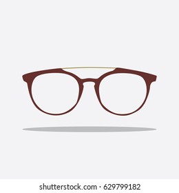 Glasses icon, vector illustration design. Glasses collection.