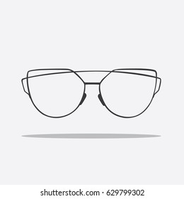 Glasses icon, vector illustration design. Glasses collection.
