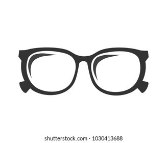 Glasses Icon. Vector illustration. Elements for Design. Glasses Icon on White Background 