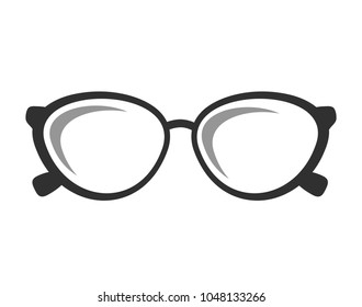 Glasses Icon. Vector illustration. Elements for Design. Glasses Icon on White Background 