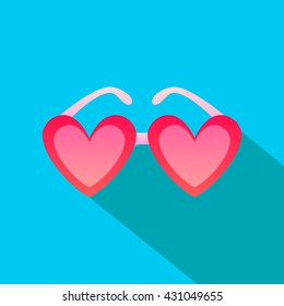 Glasses Icon. Vector illustration. Elements for design