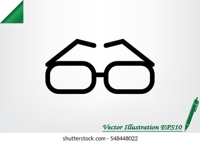 glasses icon vector illustration EPS 10