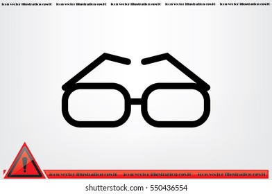 glasses icon vector illustration EPS 10