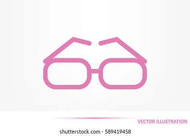 glasses icon vector illustration EPS 10