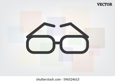 glasses icon vector illustration EPS 10