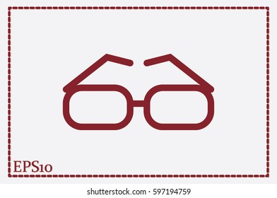 glasses icon vector illustration EPS 10
