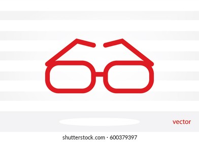 glasses icon vector illustration EPS 10