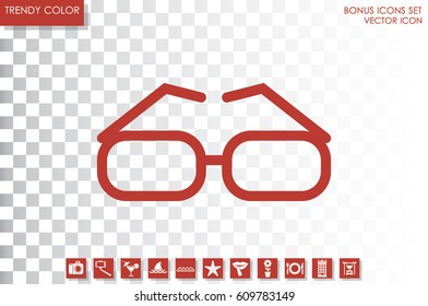 glasses icon vector illustration EPS 10