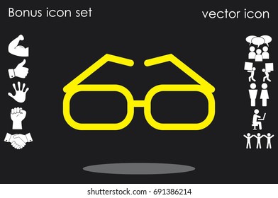 glasses icon vector illustration EPS 10