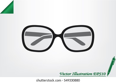 glasses icon vector illustration eps10.