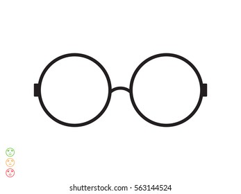 glasses, icon, vector illustration eps10