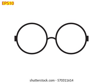 glasses, icon, vector illustration eps10