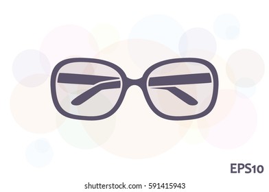 glasses icon vector illustration eps10.