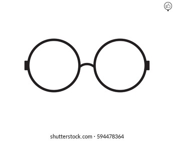 glasses, icon, vector illustration eps10