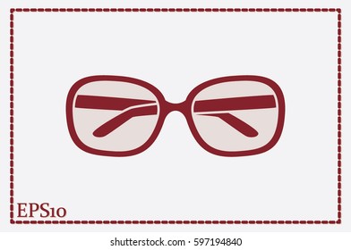 glasses icon vector illustration eps10.