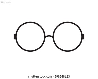 glasses, icon, vector illustration eps10