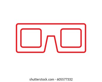 glasses, icon, vector illustration eps10