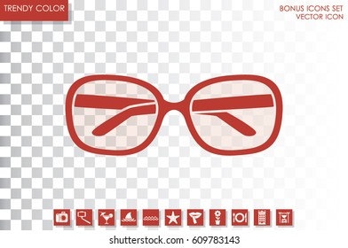 glasses icon vector illustration eps10.