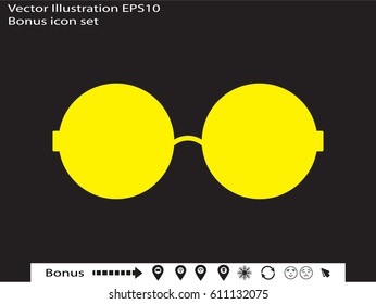 glasses, icon, vector illustration eps10