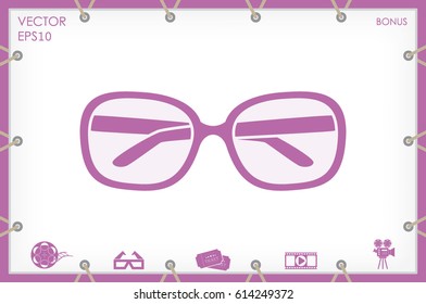 glasses icon vector illustration eps10.