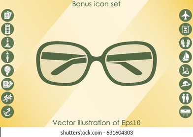 glasses icon vector illustration eps10.