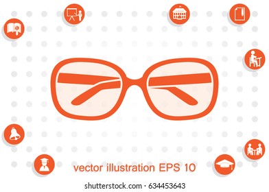 glasses icon vector illustration eps10.