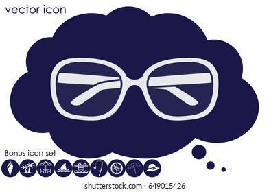 glasses icon vector illustration eps10.