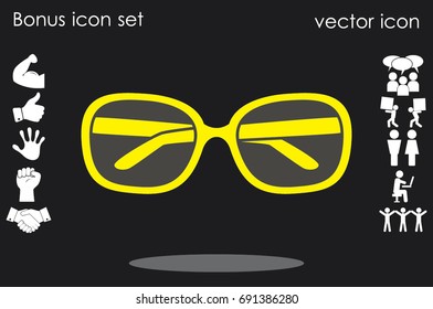glasses icon vector illustration eps10.