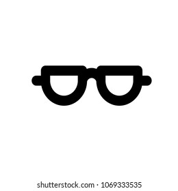 Glasses icon, vector illustration. Flat design style. vector glasses icon illustration isolated on white background, glasses icon Eps10. glasses icons graphic design vector symbols.