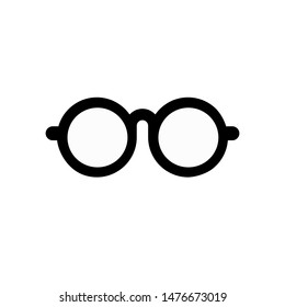 Glasses icon, vector illustration. Flat design style. vector glasses icon illustration isolated on white, glasses icon Eps10. glasses icons graphic design vector symbols.