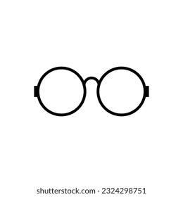 glasses, icon, vector illustration flat design on white background..eps