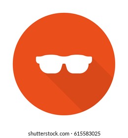 glasses icon vector illustration. Flat design style