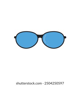 Glasses icon vector illustration isolated on white.