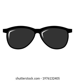 Glasses icon Vector Illustration on the white background.